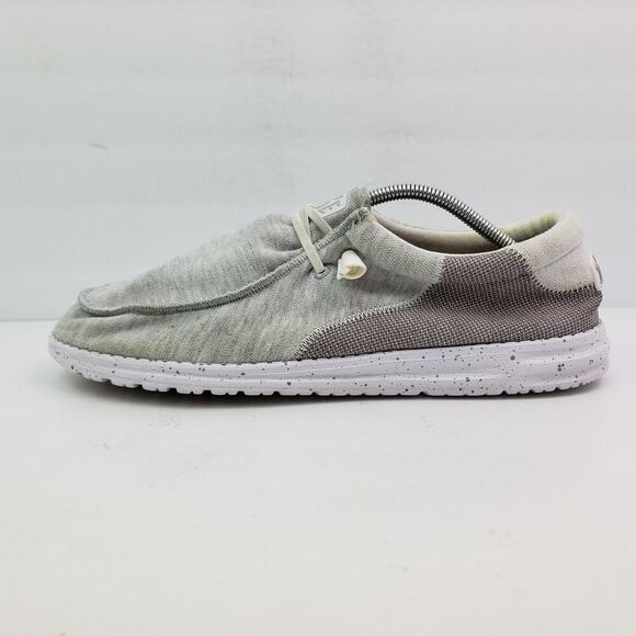 Hey Dude Wally Stitch Mens Size 13 Optic White Slip On Casual Loafer Shoes main image 8